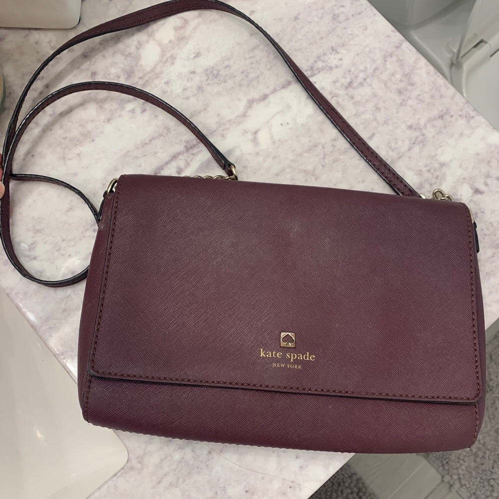 Maroon Kate spade cross body